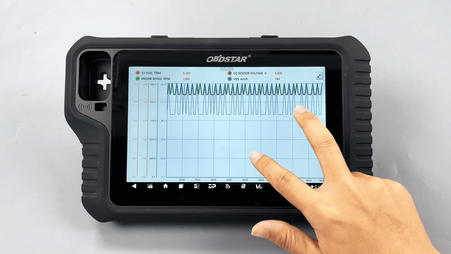 motomaster diagnostic scanner adjusts value intervals