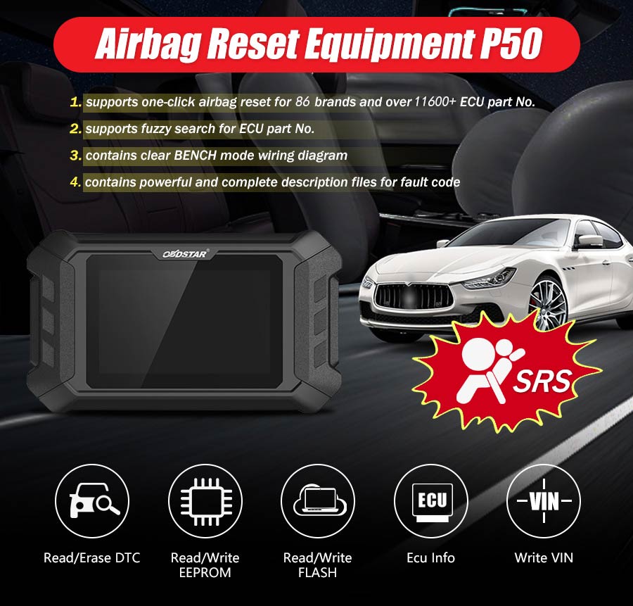 Airbag Reset Equipment OBDSTAR P50