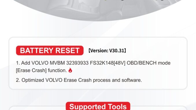 CRASH RESET SOFTWARE UPGRADE