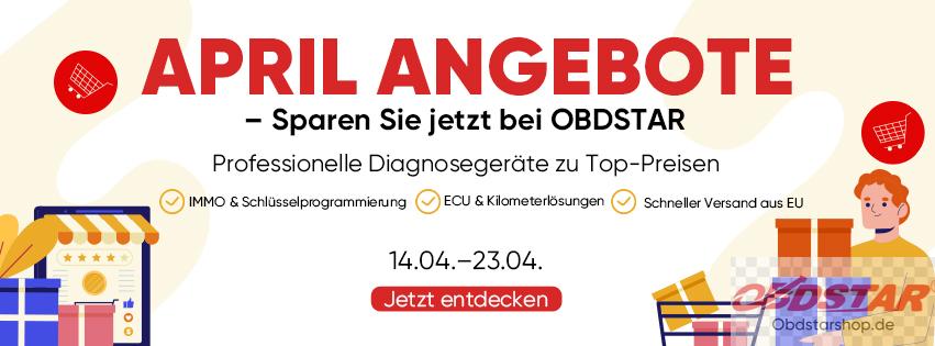 OBDSTARshop DE April 2026 Flash Sale