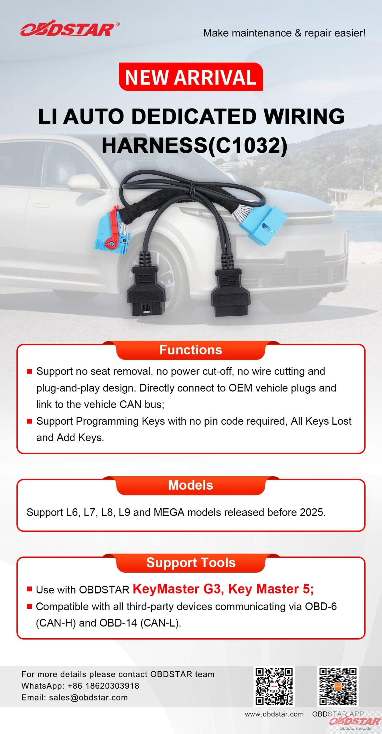 OBDSTAR C1032 Wiring HARNESS