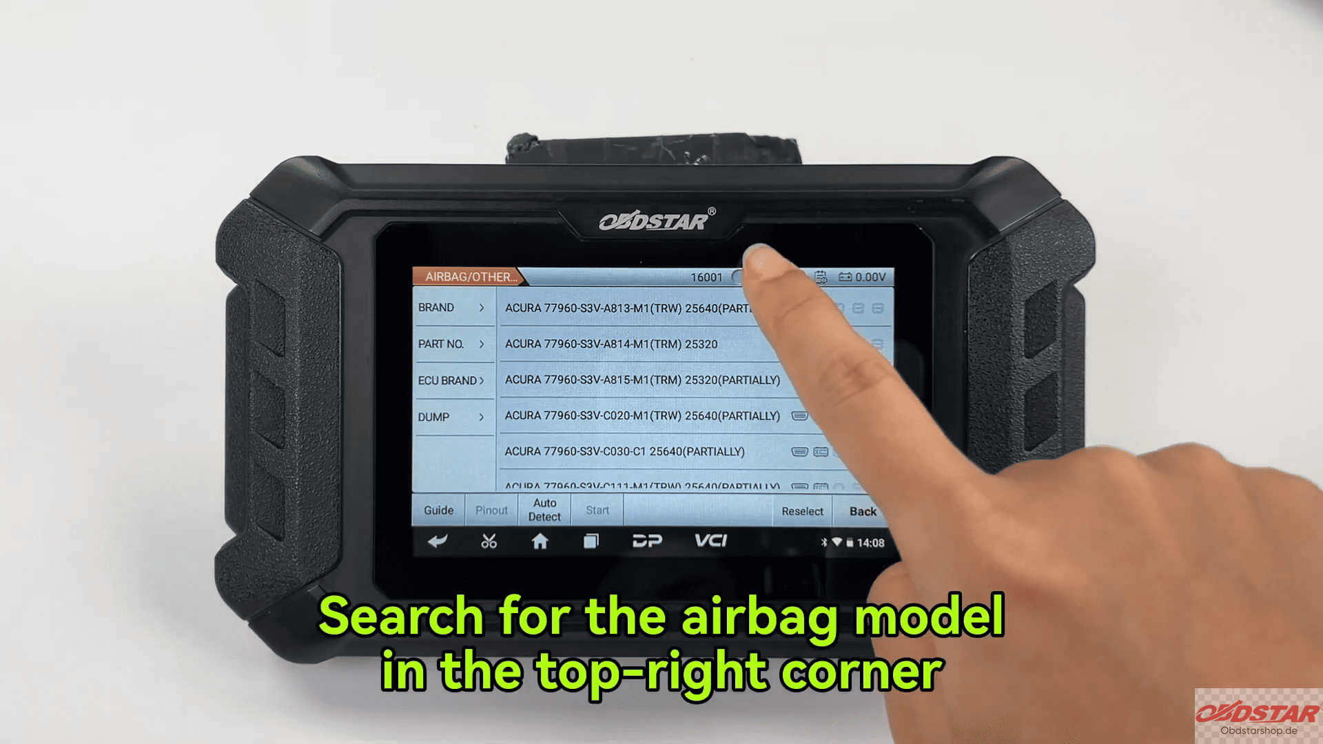OBDSTAR P50 airbag reset tool