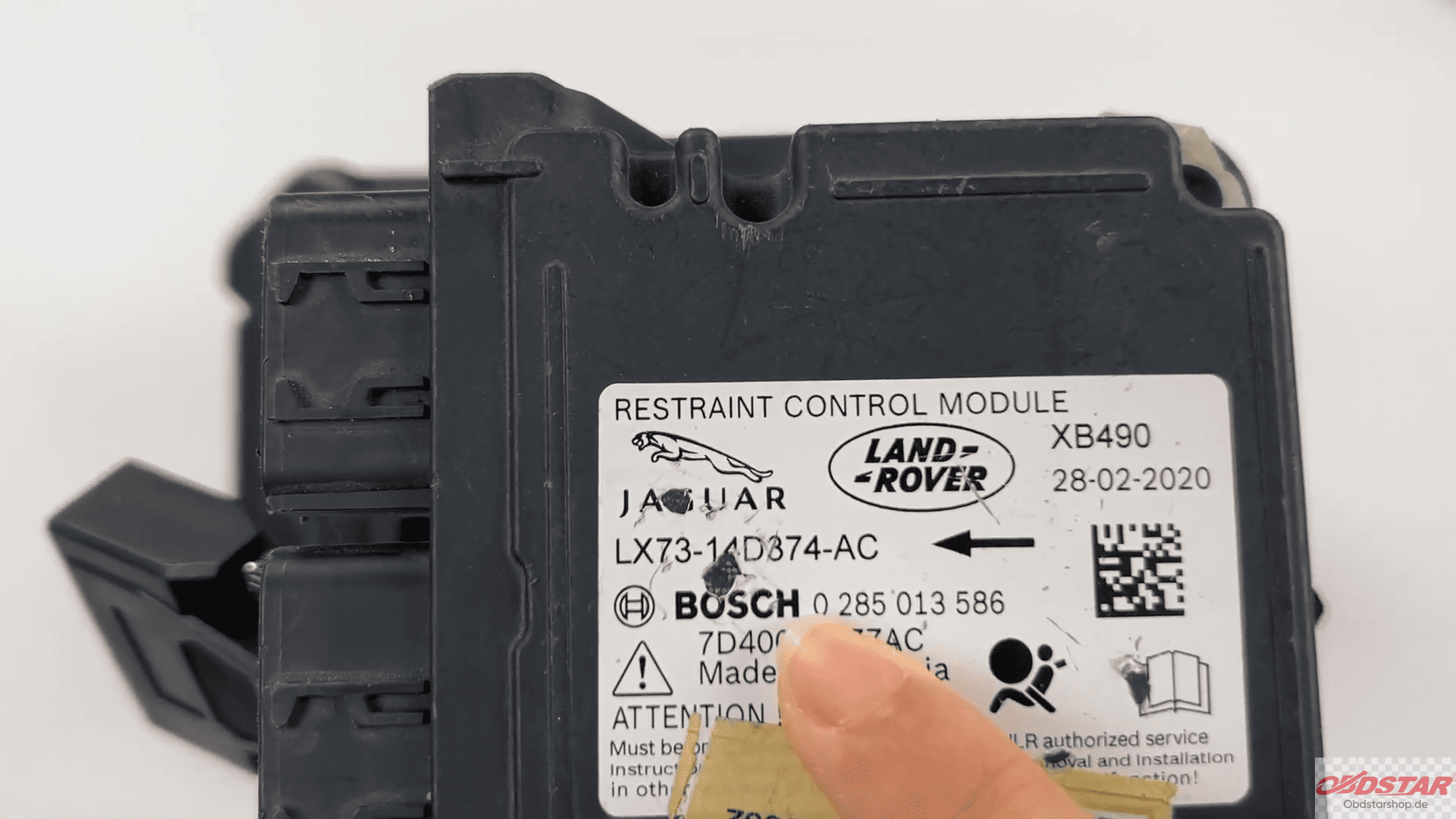 Jaguar SRS Airbag ECU (R7F7010643)