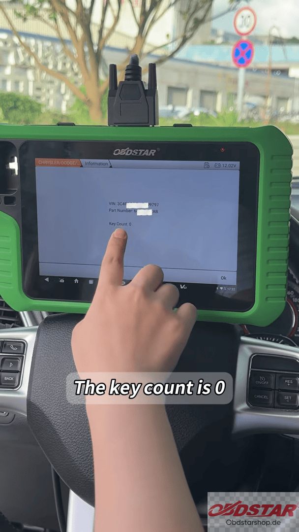 The key count is 0