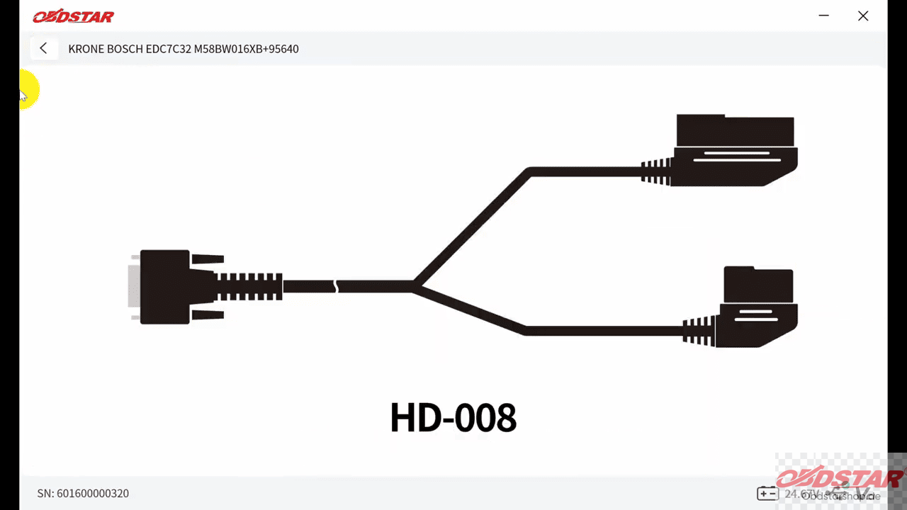 obdstar hd-008 cable
