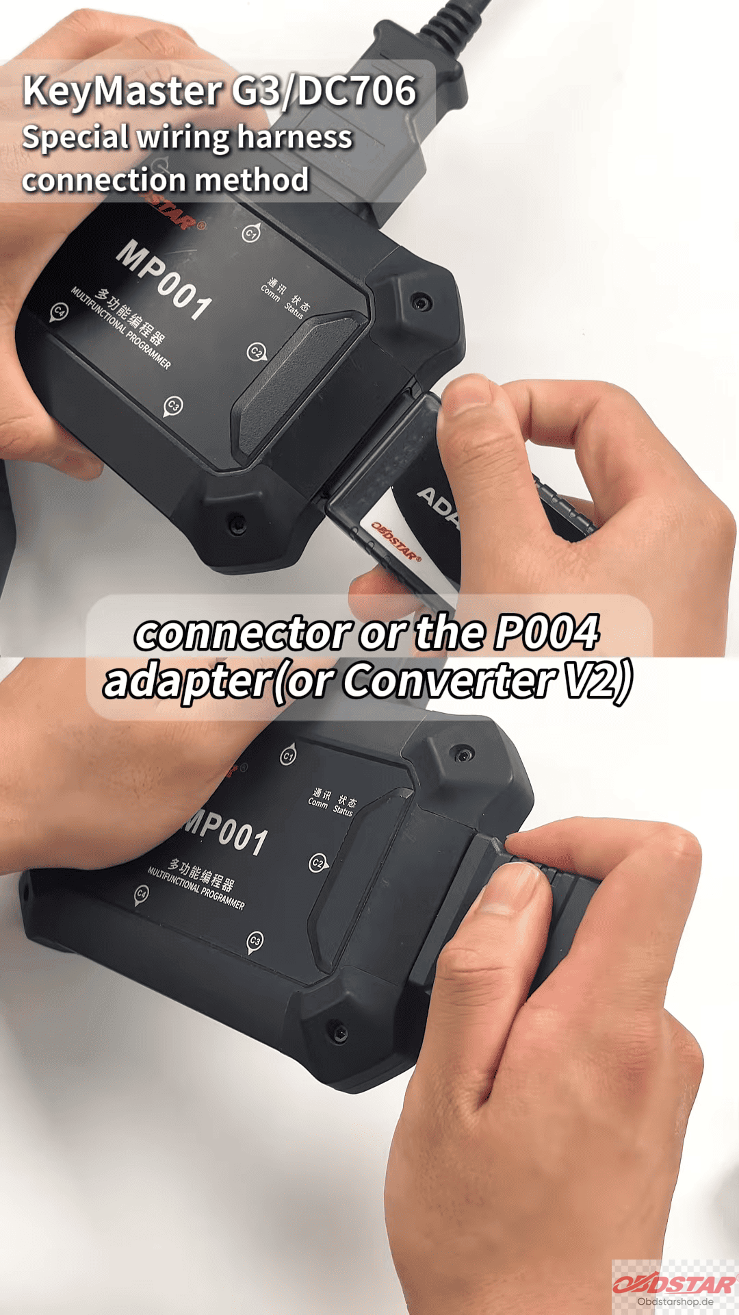 KEYMASTER G3/DC706 Special wiring harness connection method