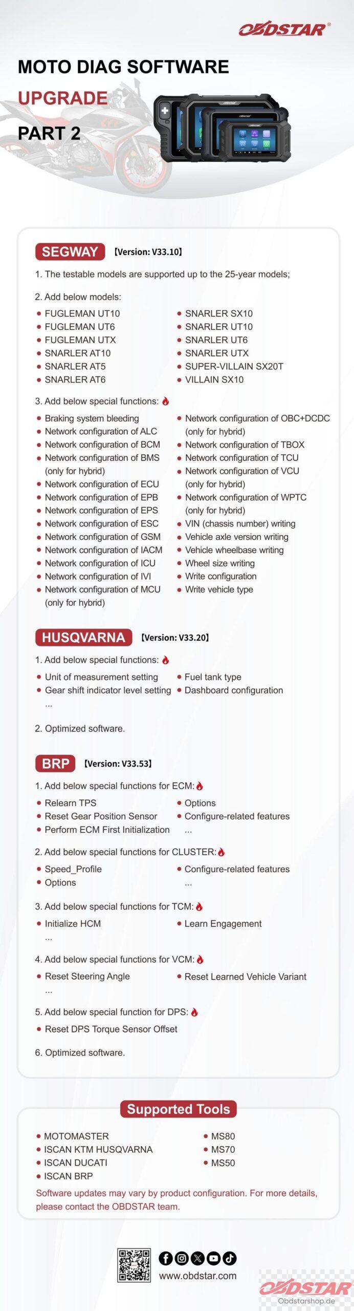OBDSTAR MOTO DIAG SOFTWARE UPGRADE Part 2